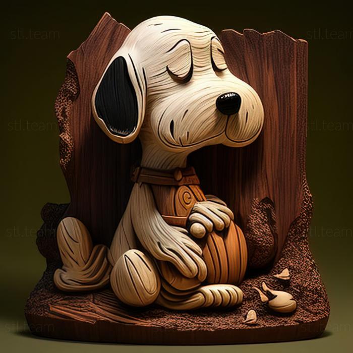3D модель St Snoopy) — персонаж комиксов Peanuts. (STL)